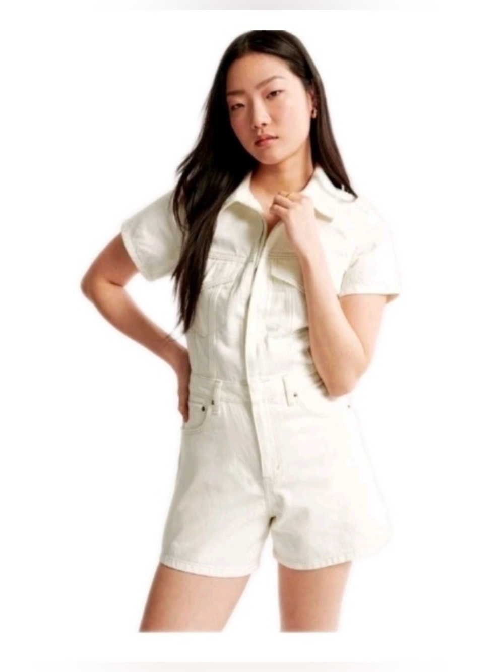 Abercrombie denim romper